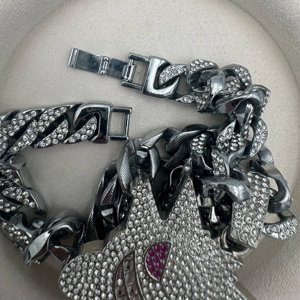 Pokemon Iced Out‎ Gengar Pendant Necklace with Diamond Cuban Chain HIGH QUALITY